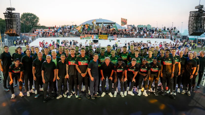 LA PRESENTAZIONE UFFICIALE DELLA PRIMA SQUADRA MASCHILE