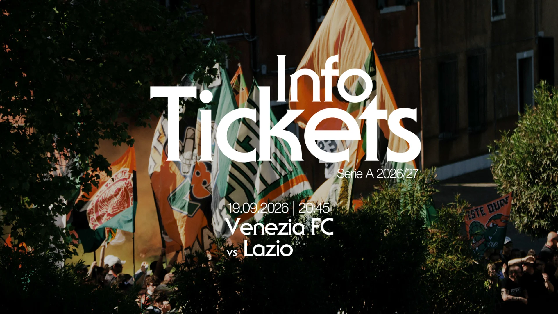 Info Tickets - SITO vs lazio