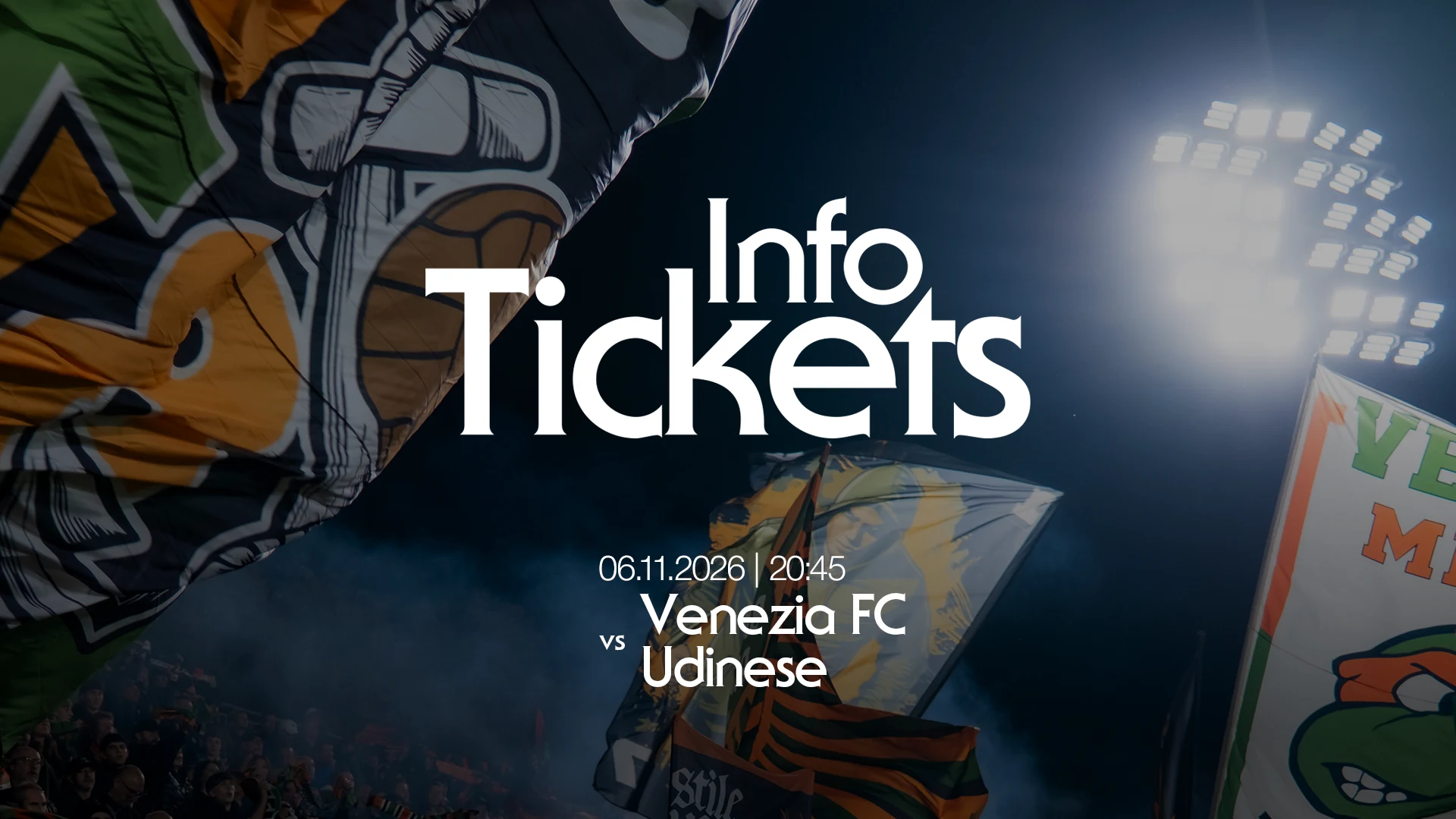 INFO TICKETS - sito vs udinese