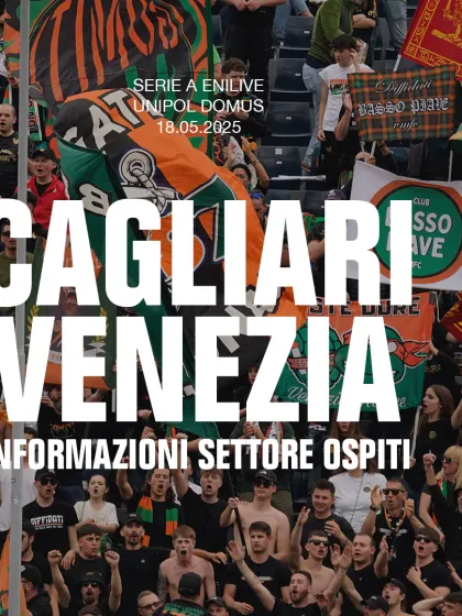 PREVENDITA SETTORE OSPITI PER CAGLIARI-VENEZIA
