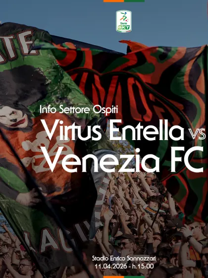 Serie BKT 25/26: la prevendita per il settore ospiti per Virtus Entella - Venezia FC